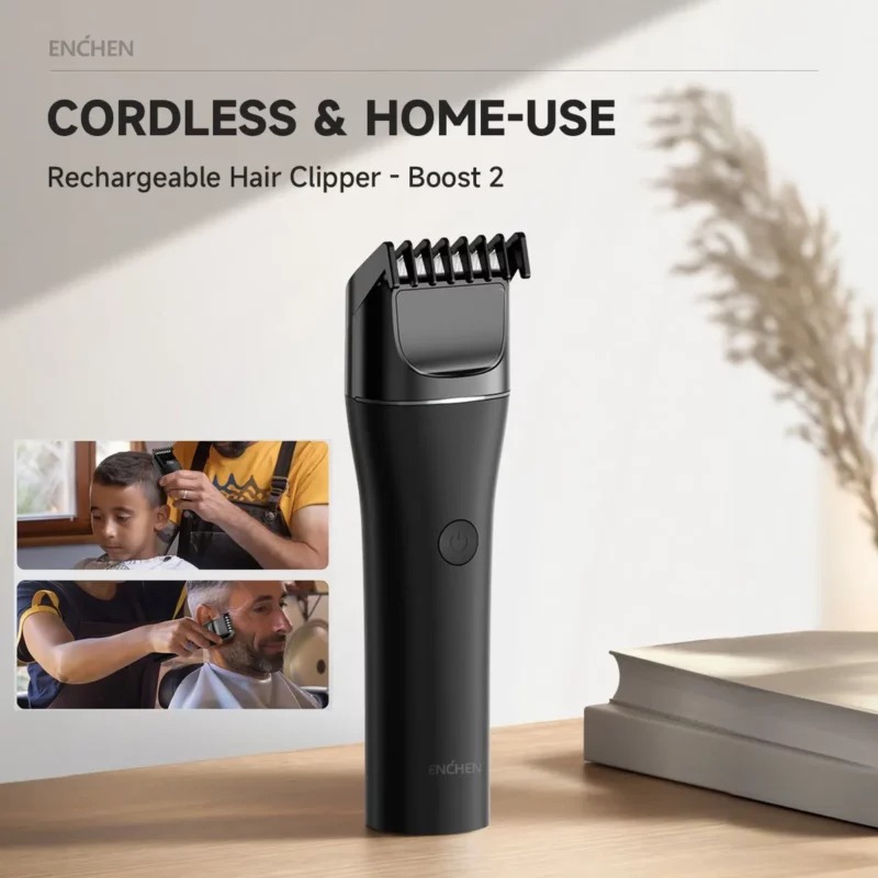 Enchen Boost 2 Hair Clipper – 2025 New Version Black