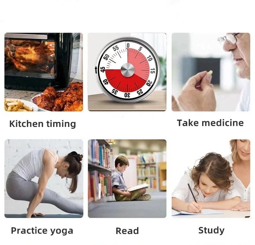 Mechanical Timer Kitchen Cooking Countdown Alarm Clock