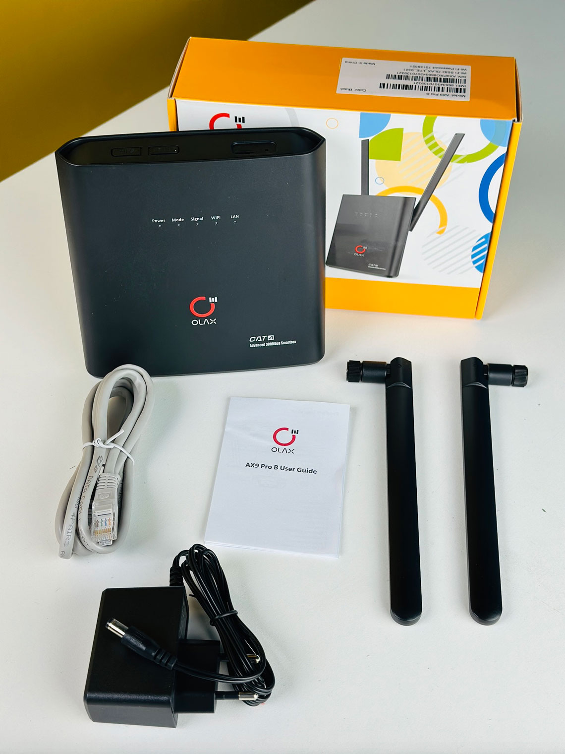 OLAX AX9 Pro 300Mbps 4G SIM Supported WiFi Router with 4000mAh in Built Battery