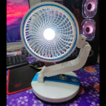 LR-2018 USB Rechargeable Folding Fan with LED Light