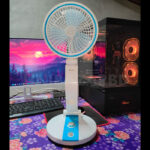 LR-2018 USB Rechargeable Folding Fan with LED Light
