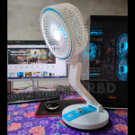 LR-2018 USB Rechargeable Folding Fan with LED Light